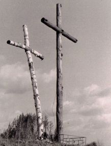Dawne krzyże na szczycie Góry Bikowej